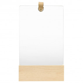 Wall Mirror Variable wood tone due to natural variance