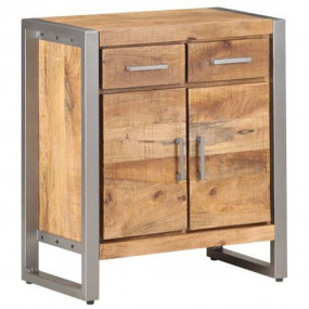 Sideboard Natural wood with grey finish Rough mango woo...
