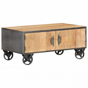 Coffee Table Natural wood, grey Solid reclaimed wood, s...
