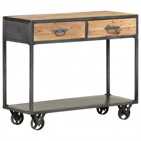 Console Table Natural brown, grey Solid reclaimed wood,...