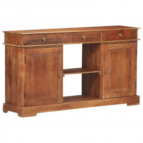 Sideboard Honey Brown Solid Acacia Wood 53.1x13.8x29.5 ...
