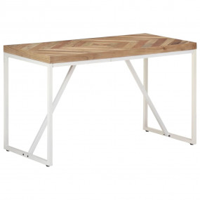 Dining Table Natural wood finish, White
