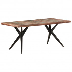 Dining Table Mixed color Solid reclaimed wood 70.9x35.4...