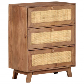 Sideboard Wheat finish Solid mango wood with natural ca...
