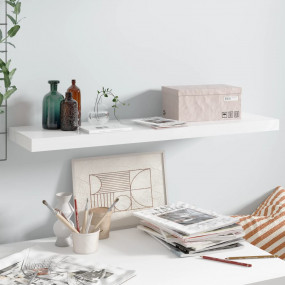 Wall Shelf High gloss white Honeycomb MDF, metal Medium