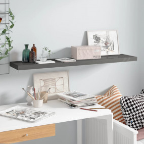 Wall Shelf High gloss grey Honeycomb MDF Large