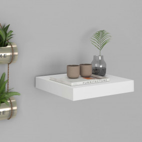 Wall Shelf White Honeycomb MDF, metal 9.1x9.3x1.5 in