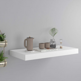 Wall Shelf White Honeycomb MDF, Metal 19.7 x 9.1 x 1.5 ...