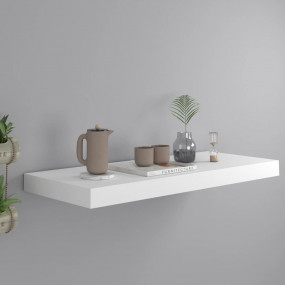 Wall Shelf White Honeycomb MDF, metal Medium Floating W...