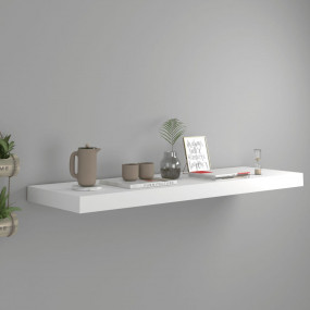 Wall Shelf White Honeycomb MDF, metal 31.5 x 9.3 x 1.5 ...