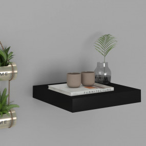 Wall Shelf Black Honeycomb MDF, Metal Small Wall mounti...