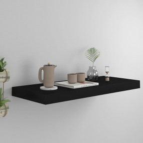 Wall Shelf Black Honeycomb MDF, Metal 23.6 in length