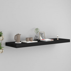 Wall Shelf Black Honeycomb MDF, metal Medium Wall Shelf