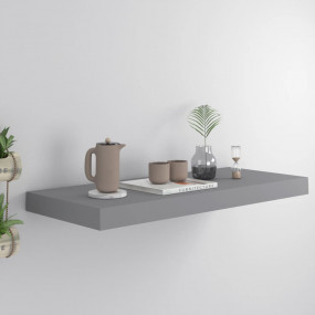 Wall Shelf Grey Honeycomb MDF, metal frame Medium Wall ...