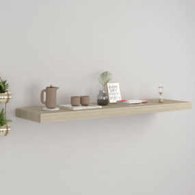 Wall Shelf Oak Honeycomb MDF, Metal Standard Wall Mount...