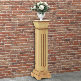 Plant Stand Light Wood MDF 6.7x6.7x26.0 in Plant Stand ...