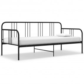 Sofa Bed Frame Black Powder-coated metal Twin