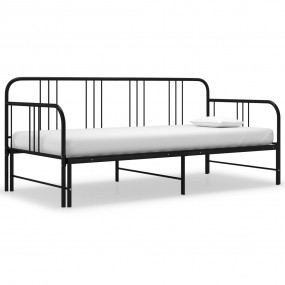 Sofa Bed Frame Black Powder-coated metal 79 x 35.4 in m...