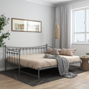 Sofa Bed Frame Grey Powder-coated metal