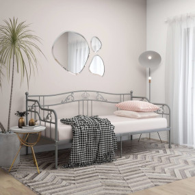 Sofa Bed Frame Grey Powder-coated metal