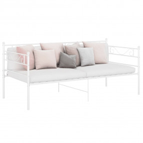 Sofa Bed Frame White Powder-coated metal Single