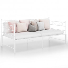Sofa Bed Frame White Powder-coated metal Standard Singl...