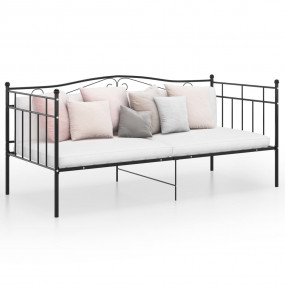 Sofa Bed Frame Black Powder-coated metal Single