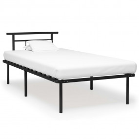 Bed Frame Black Metal, Plywood Twin Durable Bed Frame