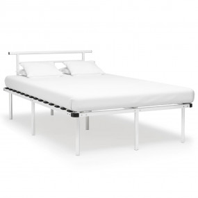 Bed Frame White Powder-coated metal, plywood Full  Dura...