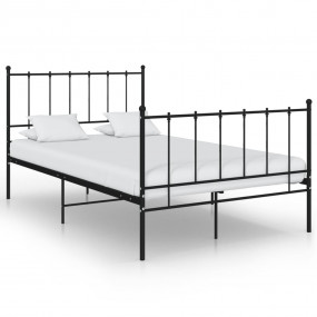 Bed Frame Black Powder-coated metal Full Durable Bed Fr...