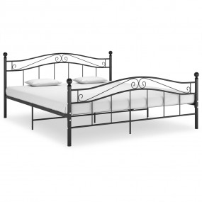 Bed Frame Black Powder-coated metal Super King Durable