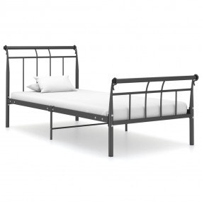 Bed Frame Black Powder-coated metal Twin Durable Bed Fr...