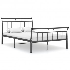Bed Frame Black Powder-coated metal Double Durable Bed ...