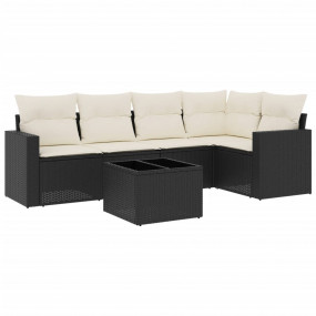 Garden Sofa Set Black