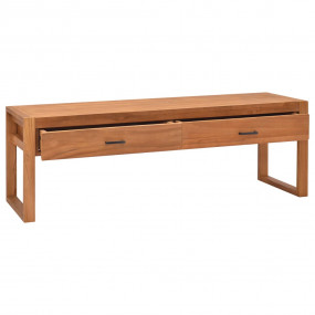 TV Cabinet Natural Teak Teak Wood Medium TV Cabinet Rec...