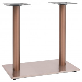 Bistro Table Leg Brass Stainless Steel 27.6x15.7x28.3 i...