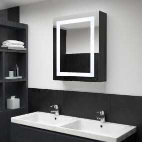 Bathroom Cabinet Anthracite MDF with melamine finish Me...
