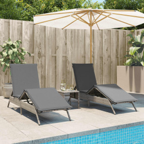 Sun Lounger Grey