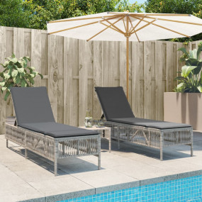 Sun Lounger Light grey