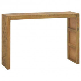 Console Table Teak Solid teak wood 43.3 x 13.8 x 29.5 i...