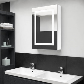 Bathroom Cabinet Shining white MDF in melamine finish, ...