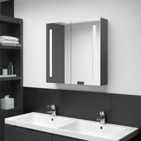 Bathroom Cabinet Grey MDF board with melamine finish, g...