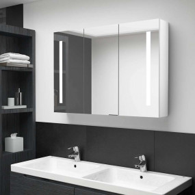 Bathroom Cabinet Shining White MDF with melamine finish...
