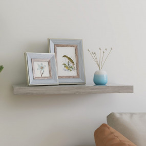 Wall Shelf Concrete grey Honeycomb MDF, metal Medium