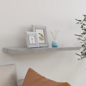 Wall Shelf Concrete grey Honeycomb MDF, metal 31.5 x 9....