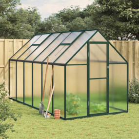 Greenhouse Green and Transparent Aluminum, Polycarbonat...