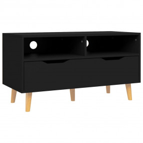 TV Cabinet Black Engineered wood Medium TV Cabinet Rect...
