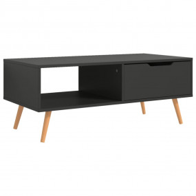 Coffee Table Grey Engineered wood, MDF 39.4 x 19.5 x 16...