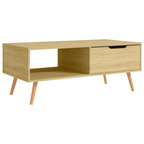 Coffee Table Sonoma Oak Engineered Wood, MDF 39.4 x 19....