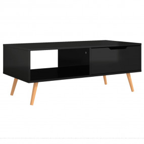 Coffee Table High gloss black Engineered wood, MDF Medi...